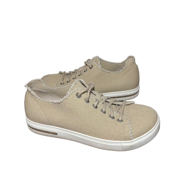 Birkenstock women’s Beige Sneakers size 9 - Picture 3 of 7